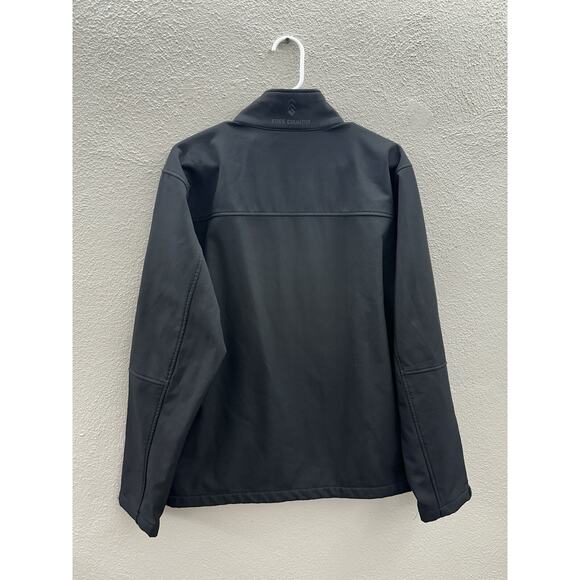Free Country Mens Jacket Size Small 34-36 Black Fleece Lined Zip Up Soft Shell - Picture 9 of 14